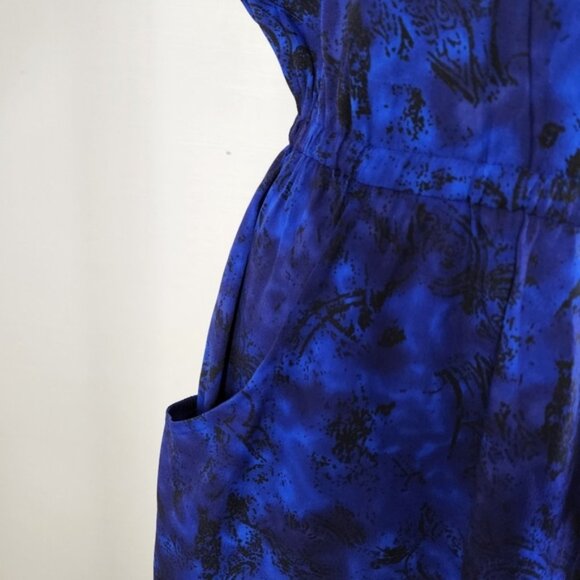 Staring At Stars Urban Outfitters Blue Floral Strapless Mini Dress Sundress - Picture 5 of 8